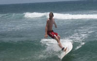 surfing at Surfer's Beach